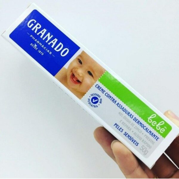 Creme Assaduras Dermocalmante Bebe Pele Sensíveis, Granado, 50G