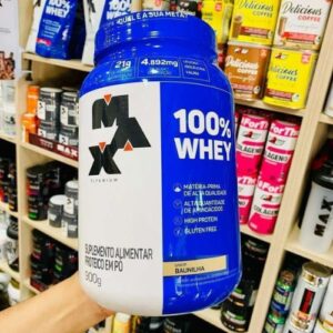 100% Whey - 900G Baunilha - Max Titanium, Max Titanium