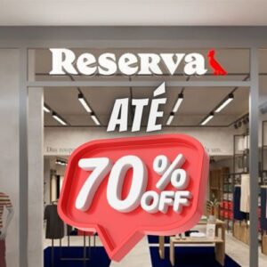 Até 70% OFF Roupas masculinas da Reserva e Oficina