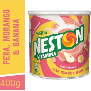 Cereal Infantil, Neston, Vitamina Morango Pêra e Banana, 400g