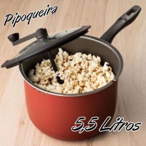 [ENCERRADA]Brinox Pipoqueira Pic Poc, Especiarias, 5.5L, Cereja