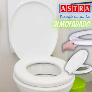 Assento Sanitário Almofadado, Astra, Branco