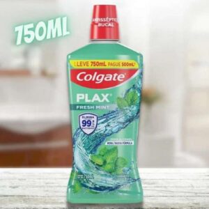 Enxaguante Bucal Colgate Plax Fresh Mint 750mL Pague 500mL Leve 750mL