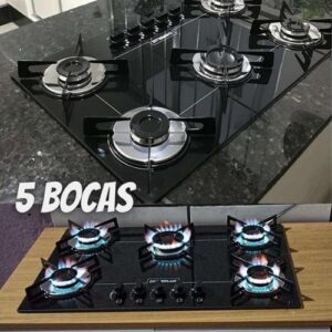 [ENCERRADA] Cooktop 5 bocas Chamalux ultra chama preto T.C BIVOLT