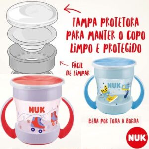 Copo Mini Magic Cup 360º com Alça NUK Evolution 160ml