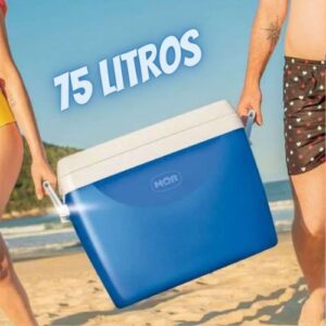 Caixa Térmica 75 Litros Azul Mor