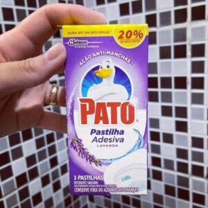 Desodorizador Sanitário Pato Pastilha Adesiva Lavanda 3UN 20% Desconto