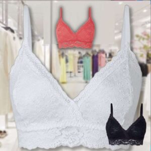 [ENCERRADA] Sutiã Top Triangulo Renda, She, Feminino