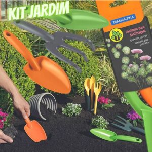 [ENCERRADA] Tramontina Conjunto Para Jardim 3 Peças, Em Plástico, Embalagem Plástica