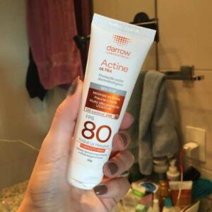 Actine Darrow - Protetor Solar Ultra FPS80 - Cor Universal, Cor: Branco