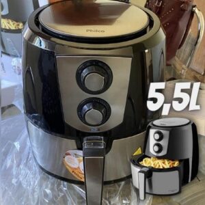 Fritadeira Philco Air Fryer Preto Inox 5.5L PFR06