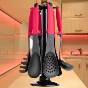 Conjunto de Gadgets de Nylon 7 Peças Euro Vermelho