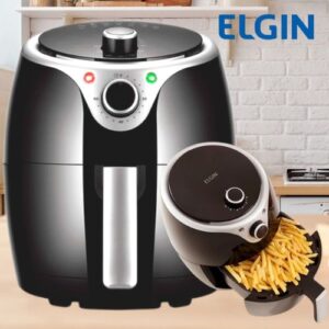 Fritadeira Elétrica Sem Óleo Flash Fryer Elgin Preta 3.5L