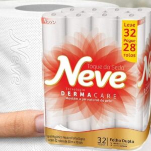 [ENCERRADA]Neve Papel Higiênico Toque de Seda, 32 Rolos