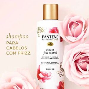 [ENCERRADA] Shampoo Pantene Nutrient Blends Controle Instantâneo do Frizz, com Colágeno, Pantenol e Extrato de Rosa 270 ml
