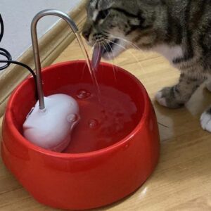 Fonte para Gatos Aqua Mini Bivolt Vermelha Amicus
