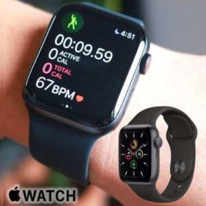 Apple Watch SE (2a geração) GPS, Smartwatch com caixa meia-noite de alumínio – 40 mm • Pulseira esportiva meia-noite – Padrão
