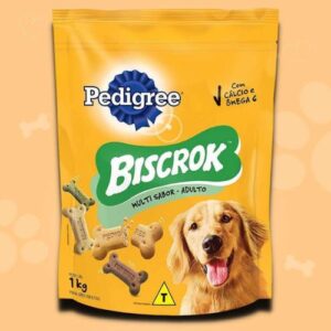 Biscoito Pedigree Biscrok Para Cães Adultos Multi 1 kg