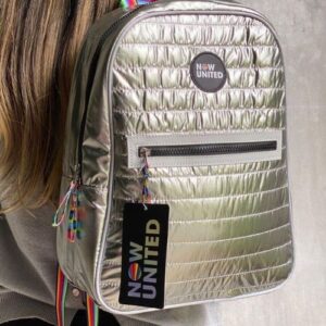 Bolsa Costas, Mochilinha, Now United, Prata