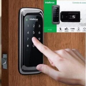 Fechadura Digital de Sobrepor Touch Screen FR 101 Preto Intelbras