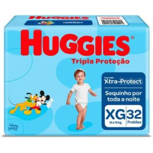 Fralda Huggies Tripla Proteção Xg - 32 Fraldas