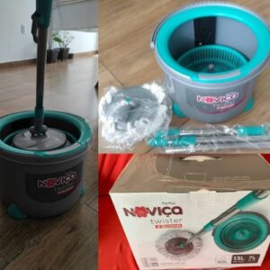 Balde Twister Mop Noviça Anis 6 L