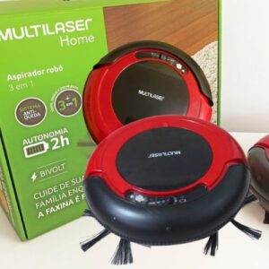[ENCERRADA]Aspirador Robô Que Varre Aspira Bivolt Vermelho/preto