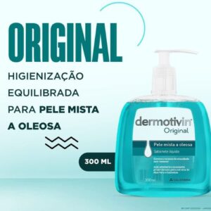Dermotivin Original Sabonete Liquido Pump, Dermotivin, 300 ml