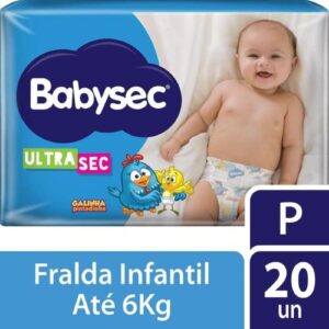 Fralda babysec ultrasec p 20 unidades