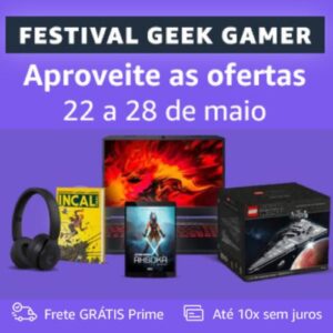 Até 70% OFF Festival Geek Gamer na Amazon! Produtos com até 70% OFF