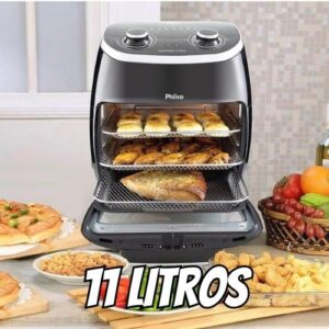 Fritadeira Philco Air Fryer 2 em 1 Oven 11L PFR2000P