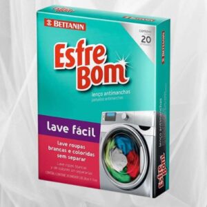 Lenço Antimanchas, Embalagem com 20 Unidades, Esfrebom, Branco