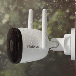 Câmera Inteligente Externa Compatível com Alexa Wi-Fi Full HD iM5 SC Branco Intelbras