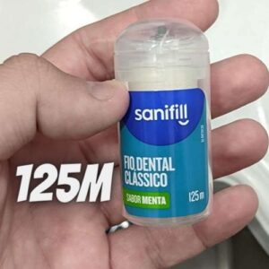 Fio Dental Sanifill Clássico Sabor Mental 125 Metros – Leve Mais, Pague Menos, Sanifill