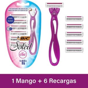 Aparelho de Depilar BIC Soleil Clic, 3 Lâminas + 6 Cargas