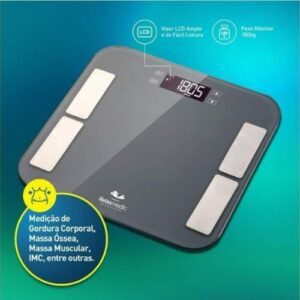 Balança Corporal Digital Bioimpedância Banheiro Relaxmedic