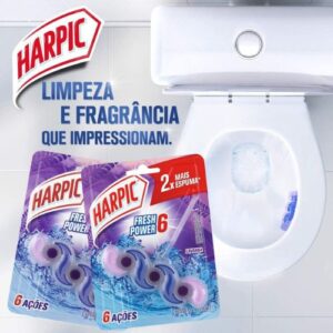 Bloco Sanitário Harpic Fresh Power 6 Lavanda
