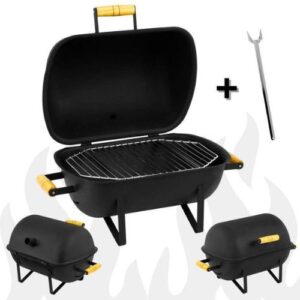Churrasqueira Portátil Móvel Pro Tork Texas Usa Grill Mini Bafo Camping + Grelha