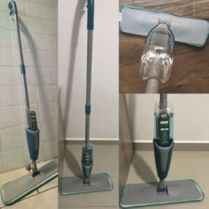 Flash Limp MOP7800 - Mop Spray com Dispenser de 400 ml, (Borrifa, Limpa e Seca), Verde