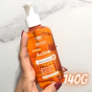 Actine Gel de Limpeza + Vit C, pele oleosa a acneira, Darrow - 140g Laranja