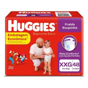 Fralda Huggies Supreme Care Roupinha XXG - 48 fraldas