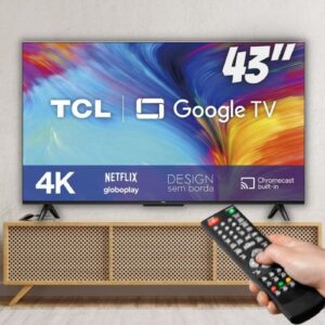 Smart TV LED 43" 4K UHD TCL 43P635 - Google TV, Wifi, USB