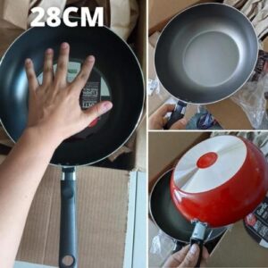 [ENCERRADA] Wok Garlic, 28cm, 4,1 Litros, 28 X 9 Cm, Vermelho, Brinox