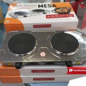 Agratto 4918 - Fogão Eletrico de Mesa, 220V, 2000W, Inox