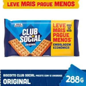 Biscoito Club Social regular original embalagem econômica 288g