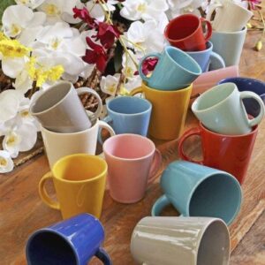 CONJUNTO C/ 4 CANECAS BASIC BRANCO Ø 8,1 cm 208 ml