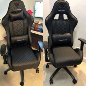 Cadeira Gamer Profissional TGC12 Preta ThunderX3.