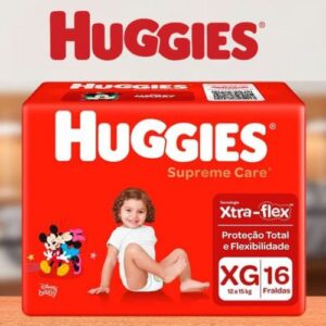 Fralda Huggies Supreme Care Xg - 16 Fraldas