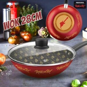 Frigideira Antiaderente Wok 28cm Rochedo Rock in Rio