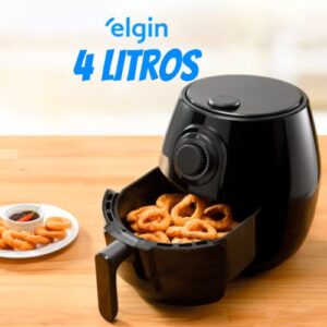 Fritadeira Elétrica Airfryer 4 Litros Quick Fryer Elgin com cesta removível